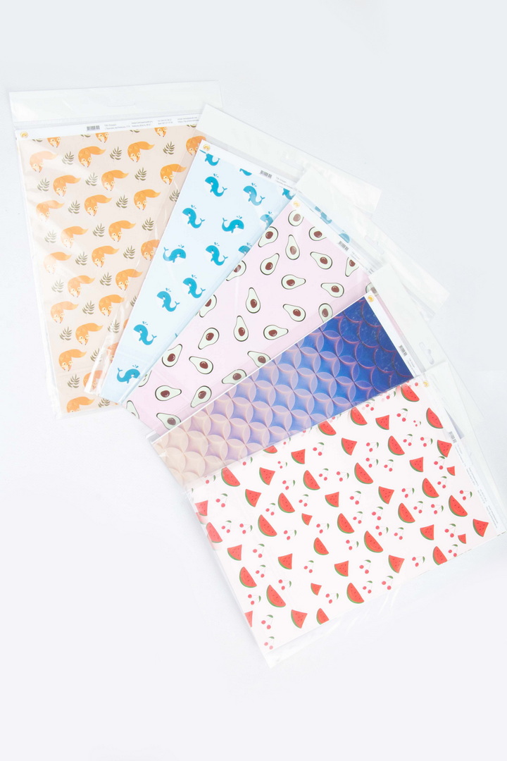 Набір картону, 2 арк., А4, двосторонній, дизайнерський